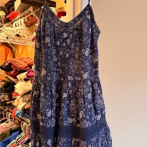 Aerie Navy Lace Dress
